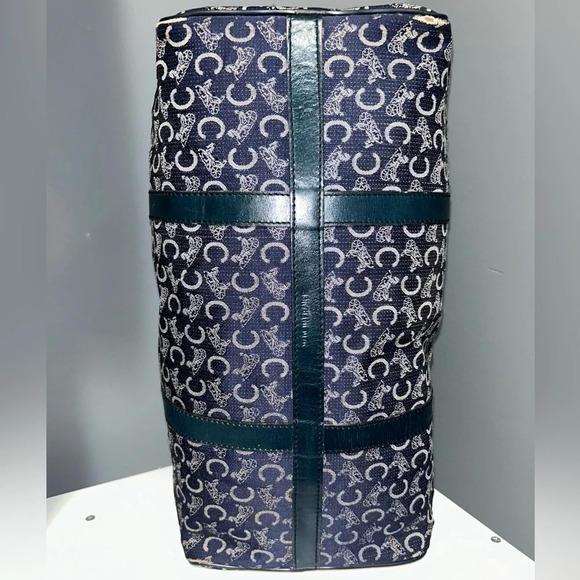 Celine CMacadam Canvas Blue Boston Bag - Picture 11 of 14